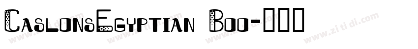CaslonsEgyptian Boo字体转换